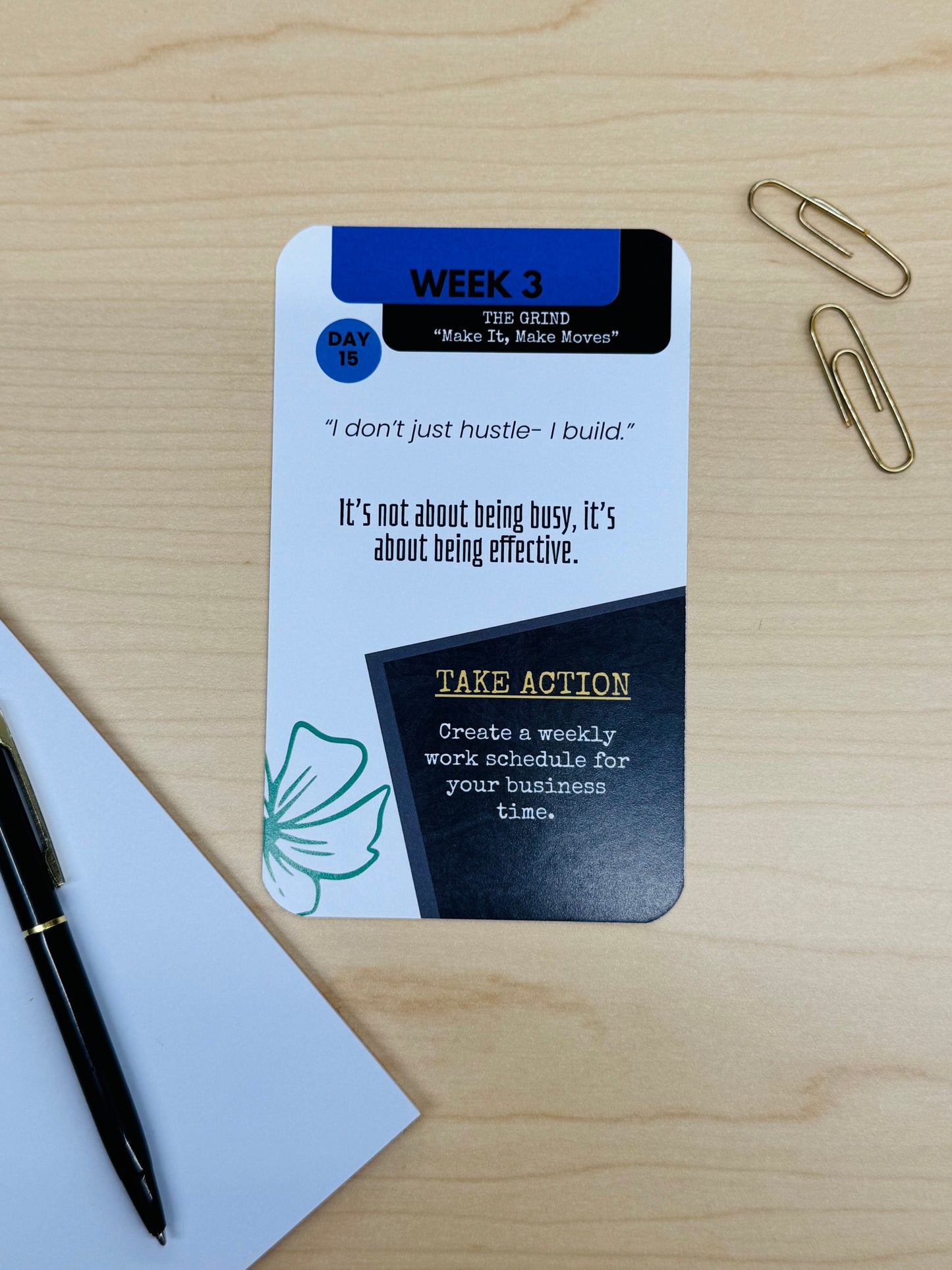 Business StartUp Affirmation Flash Cards