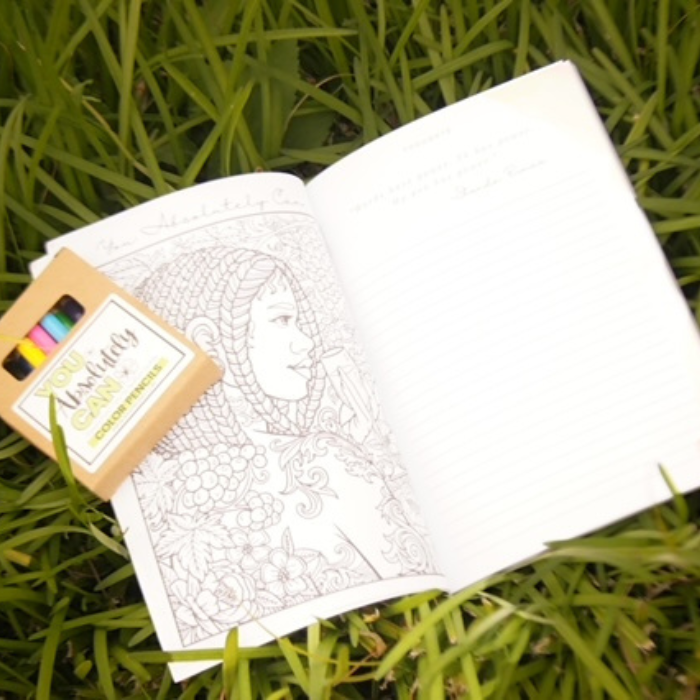 JOURNAL & COLORING PAGE BOOK