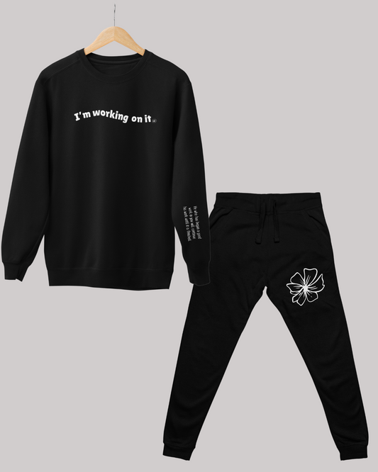 I'm Working On It- Crewneck Set